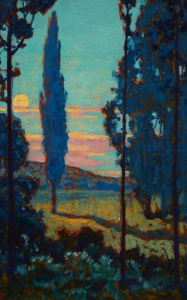 George Agnew Reid (1860-1947) - Moonlit Meadow