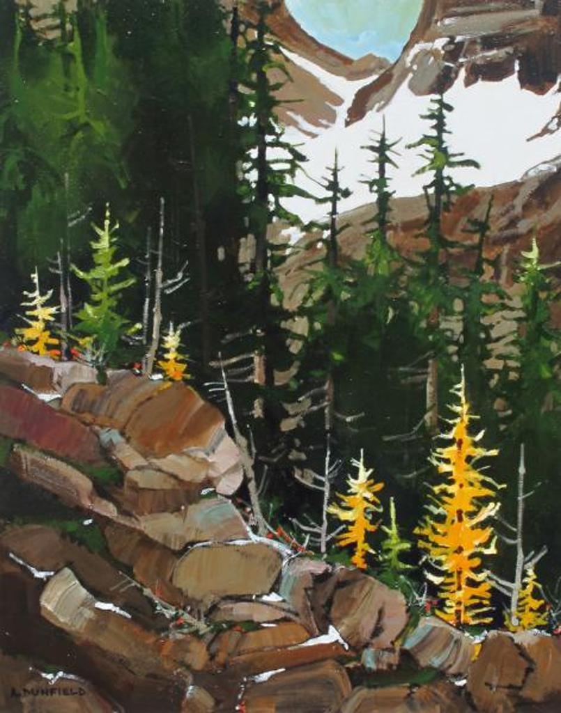 Allan Dunfield (1950) - Opabin Colour (Larch Trees In Their Splendor In Yoho National Park); 2012