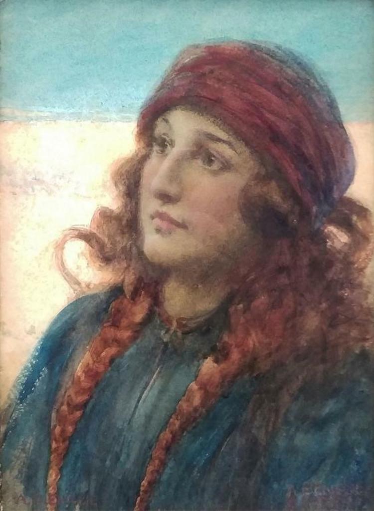 Alfred Edward Emslie (1848) - Female Portrait