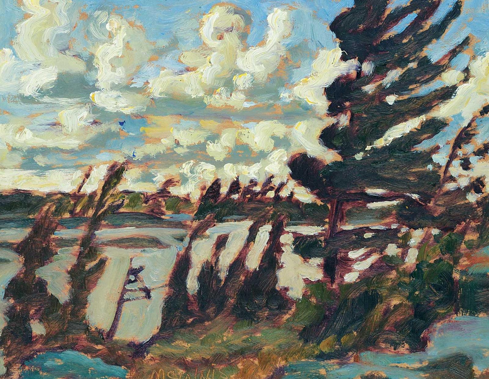 Robert F.M. McInnis (1942) - Wind and Clouds, Georgian Bay