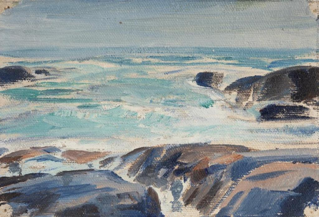 Peter Maxwell Ewart (1918-2001) - Untitled - Seascape with Rocks