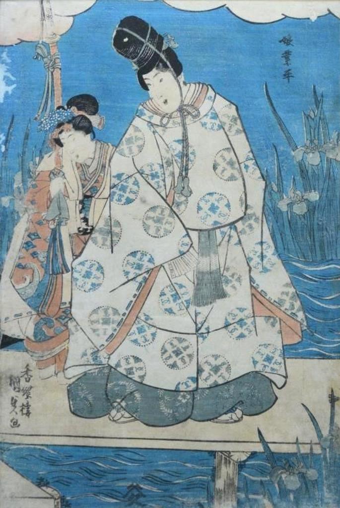 Utagawa [Toyokuni III] Kunisada (1786-1865) - Musume Narihira, No.8, c.1830
