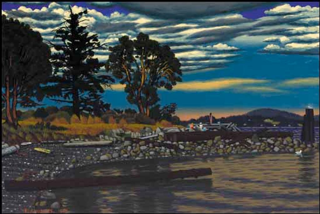Edward John (E. J.) Hughes (1913-2007) - Trees on a Point, Mill Bay, BC