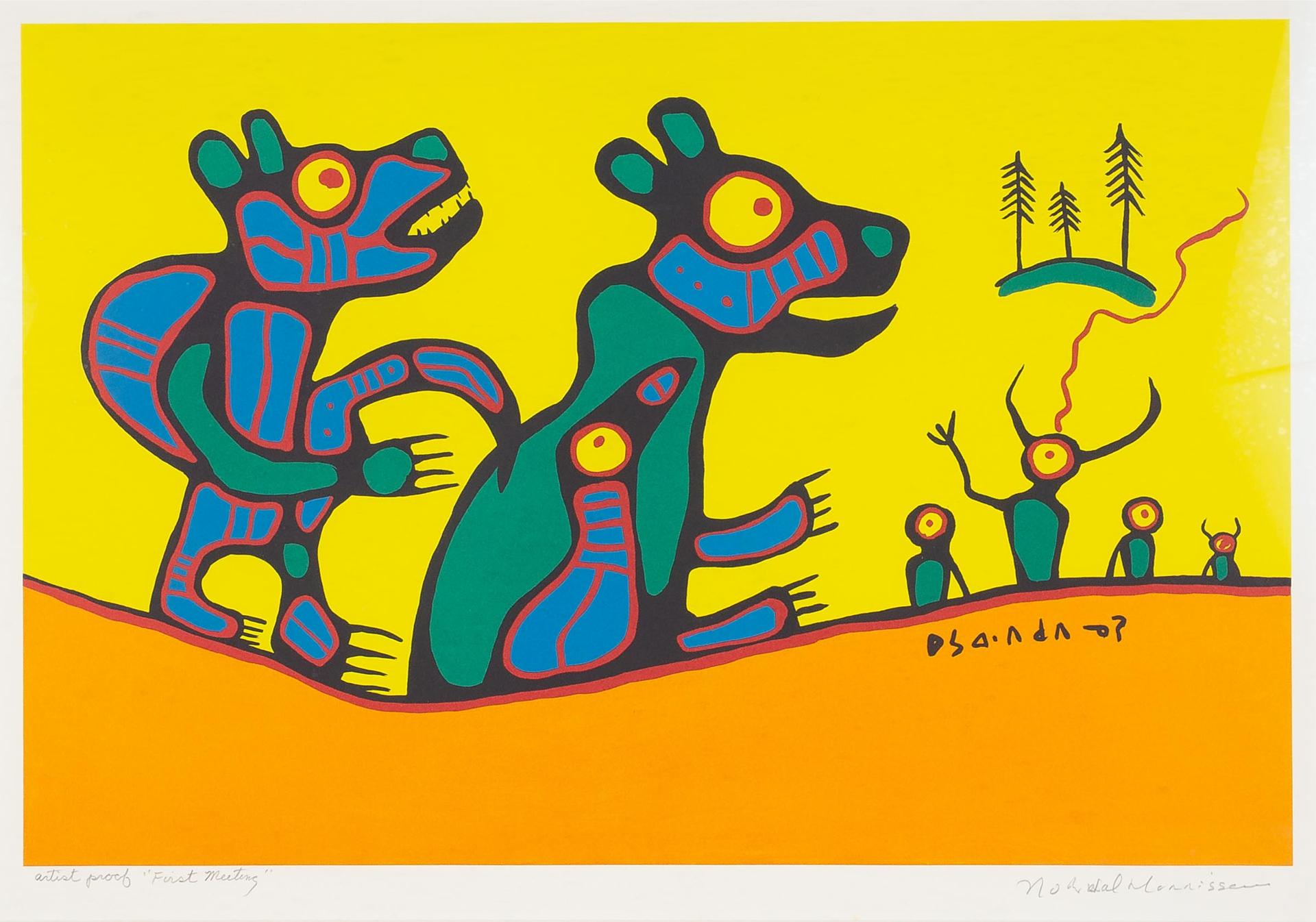 Norval H. Morrisseau (1931-2007) - First Meeting