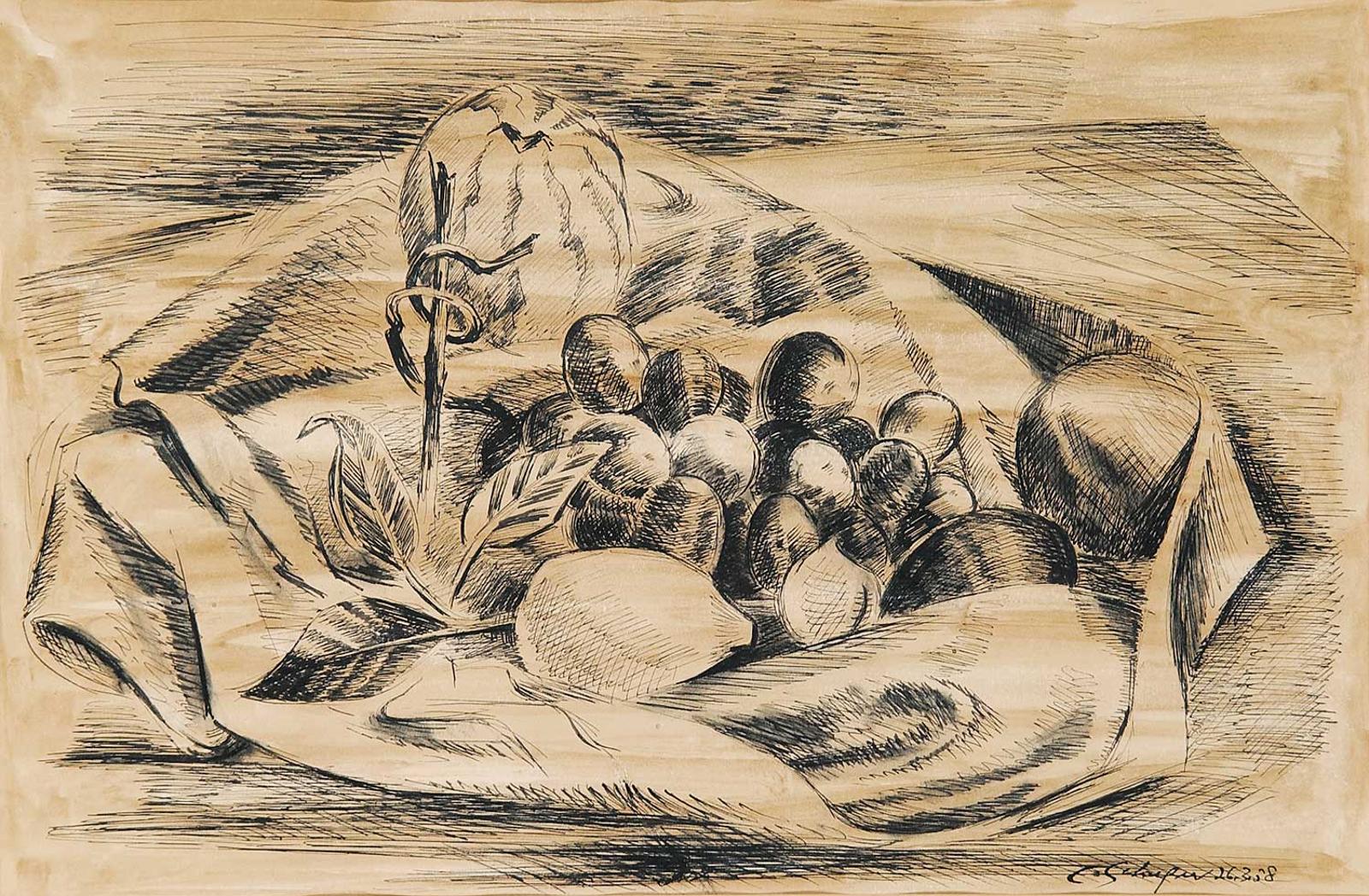 Carl Fellman Schaefer (1903-1995) - Untitled - Bountiful Harvest