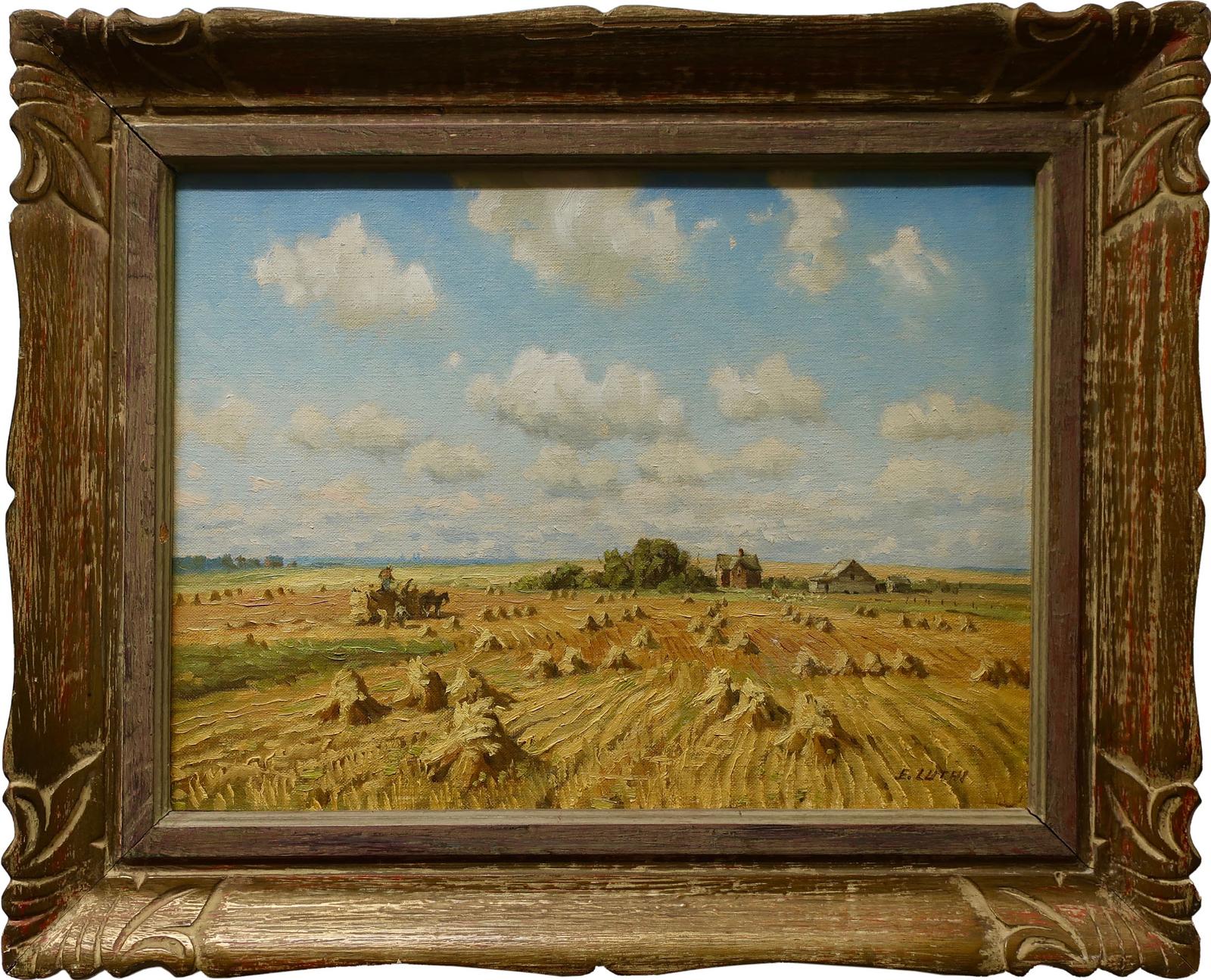 Ernest (Ernie) Luthi (1906-1983) - Untitled (Prairie Harvest)