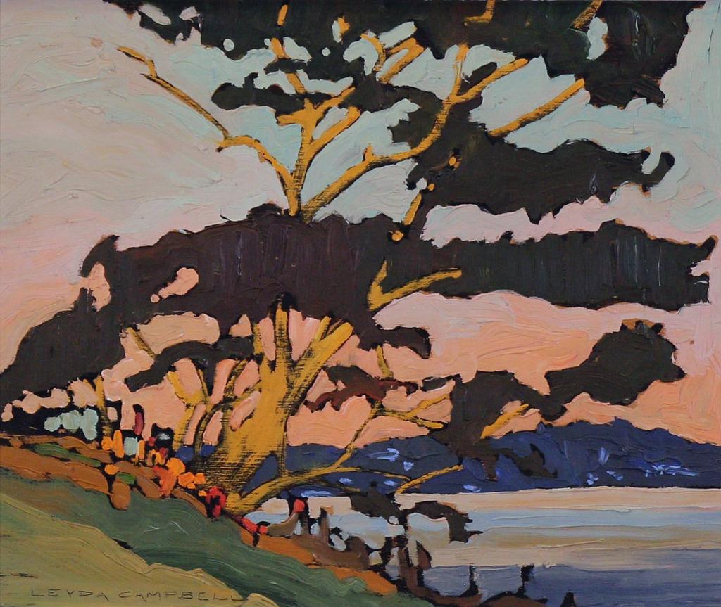 Leyda Campbell (1949) - Trees A T The Waters Edge