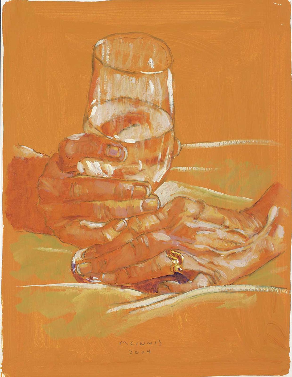 Robert F.M. McInnis (1942) - Untitled - Hands and Glass