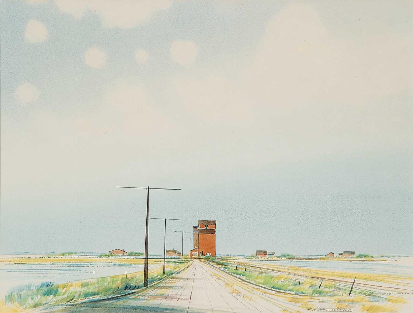 Robert Newton Hurley (1894-1980) - Untitled - Grain Elevator