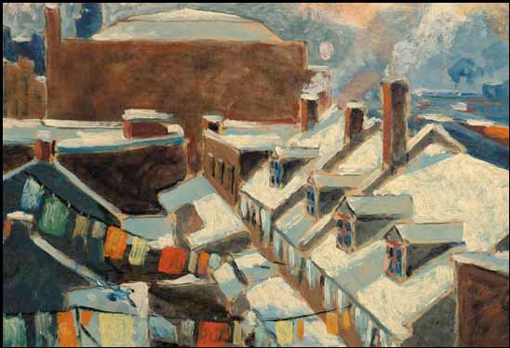 Marc-Aurèle Fortin (1888-1970) - Toits de Montréal