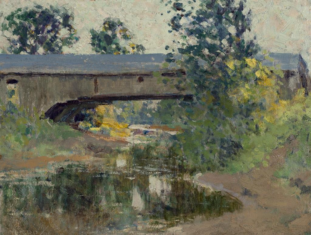 William Henry Clapp (1879-1954) - Covered Bridge, Berthier, Quebec