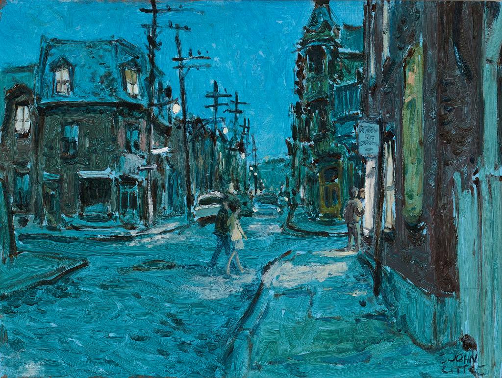John Geoffrey Caruthers Little (1928-1984) - September Evening, Rue Marie-Anne, Montreal