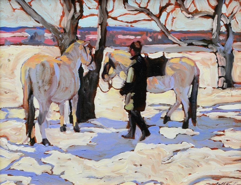 Garth Armstrong (1960) - Tending the Horses