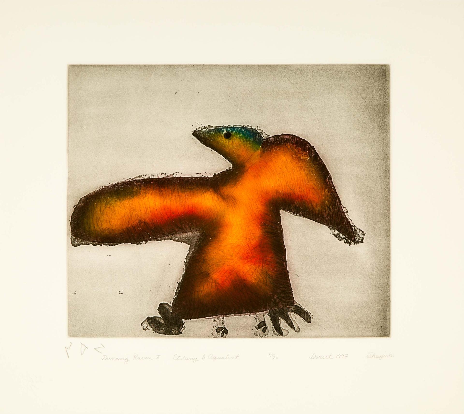 Sheojuk Etidlooie (1932-1999) - Dancing Raven Ii, 1997