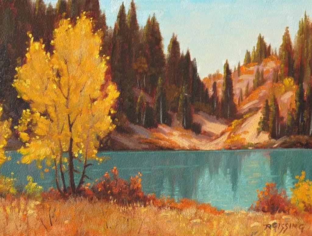 Roland Gissing (1895-1967) - Autumn On Ghost Lake; 1962