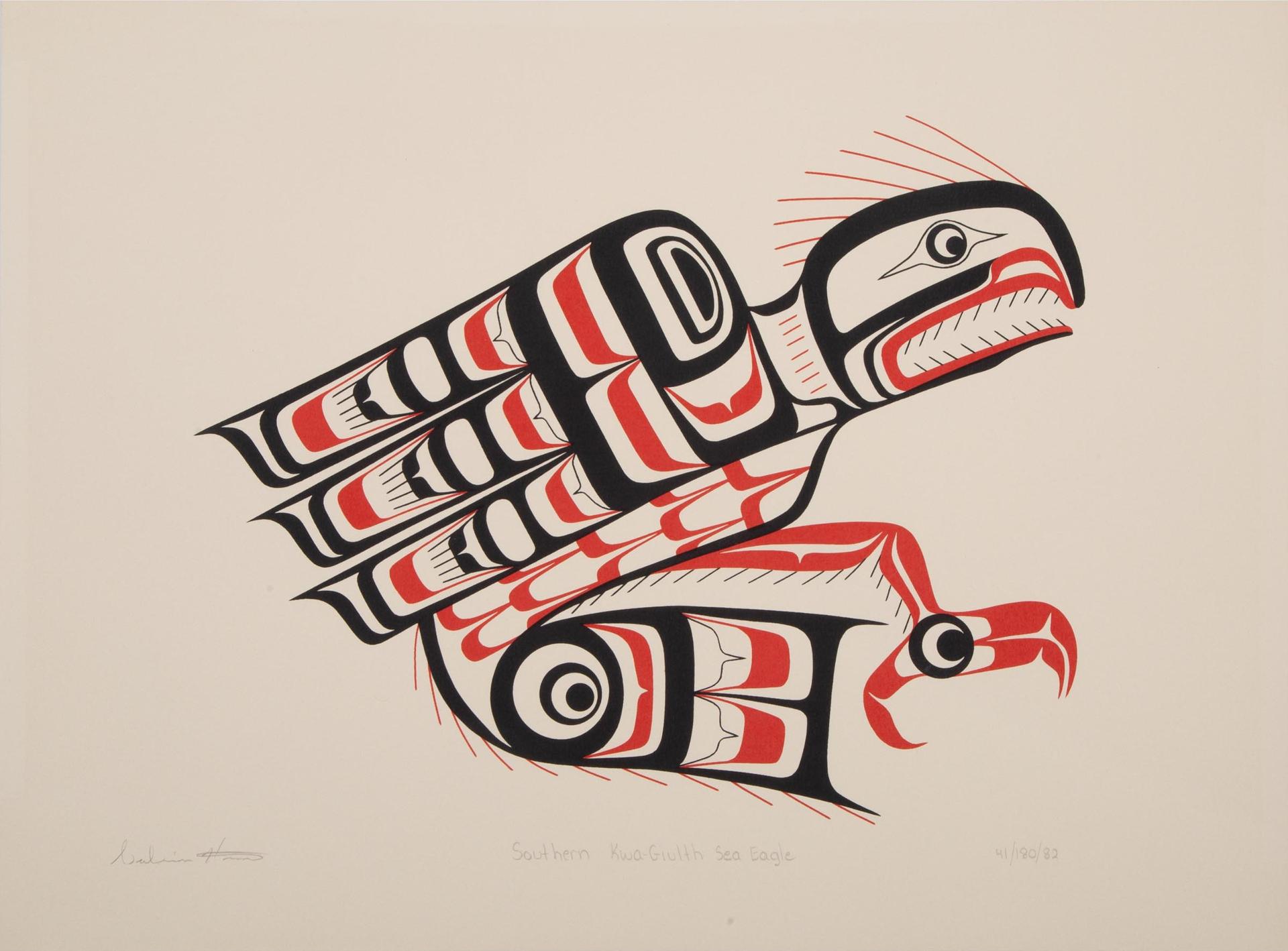 Calvin Hunt (1956) - Southern Kwa-Giulth Sea Eagle And Southern Kwa-Giulth Sculpin