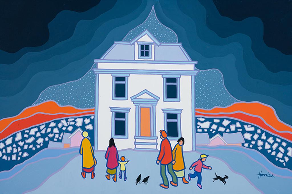 Ted Harrison (1926-2015) - House on the Hill