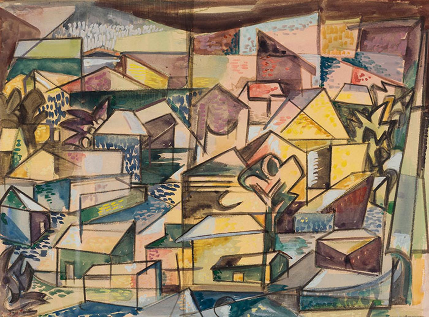 Fritz Brandtner (1896-1969) - Town