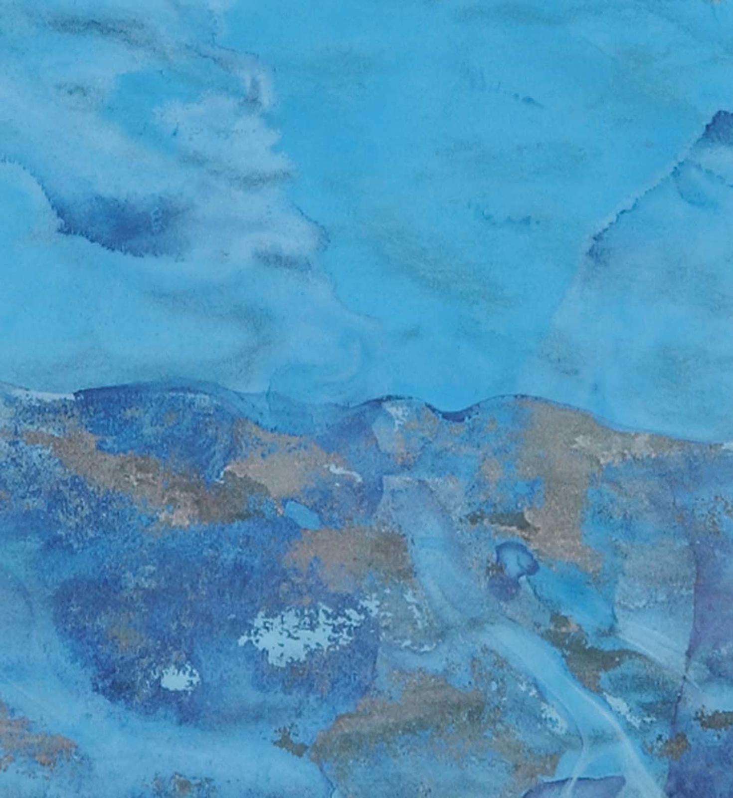 Clement Pelletier - Untitled - Abstract Blue Landscape