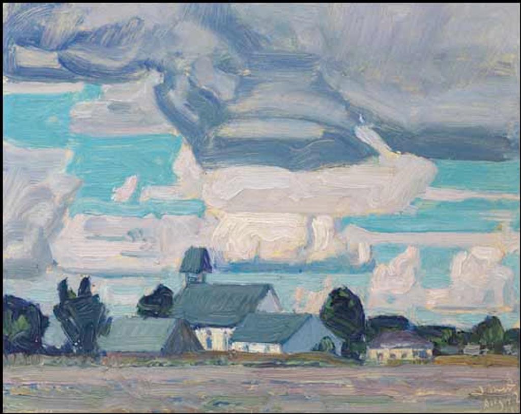 James Edward Hervey (J.E.H.) MacDonald (1873-1932) - Cloudy Sky, Thornhill Church