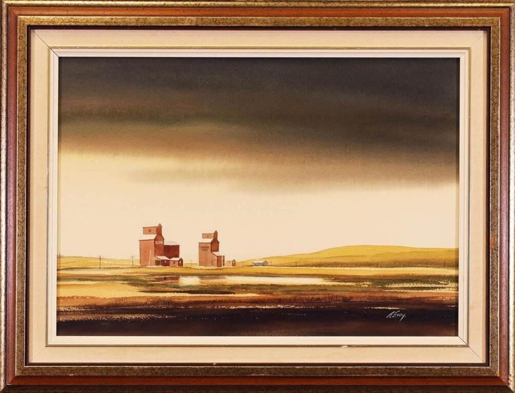 Arthur Evoy (1924-2003) - Untitled, Grain Elevators