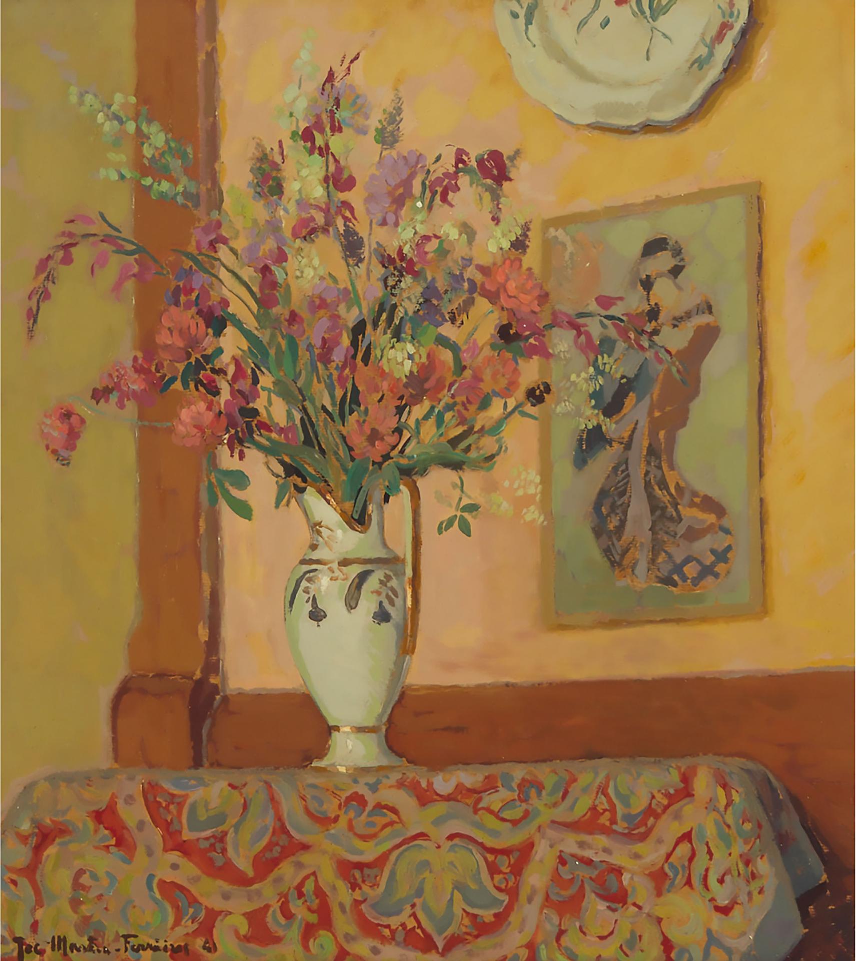 Jacques Martin-Ferrières (1891) - Vase De Fleurs, 1941