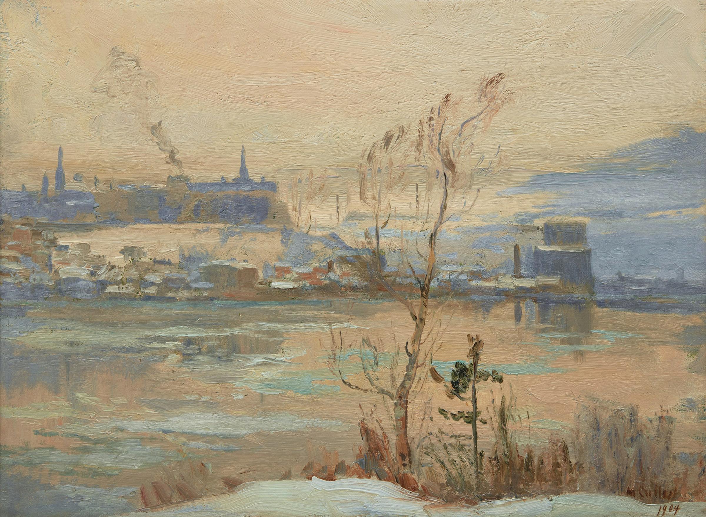 Maurice Galbraith Cullen (1866-1934) - View of Quebec from Lévis