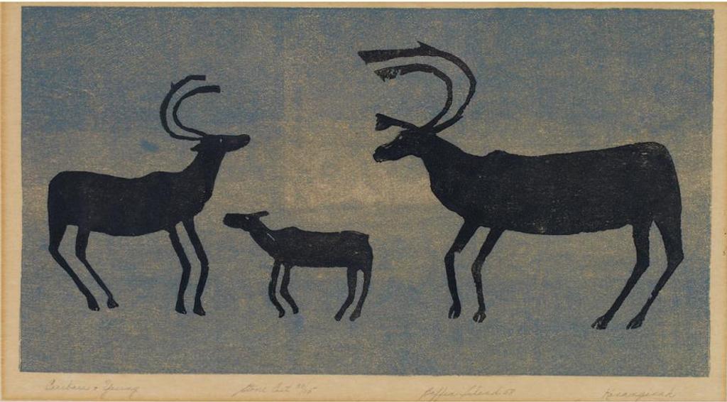 Niviaxie (1908-1959) - Caribou And Young