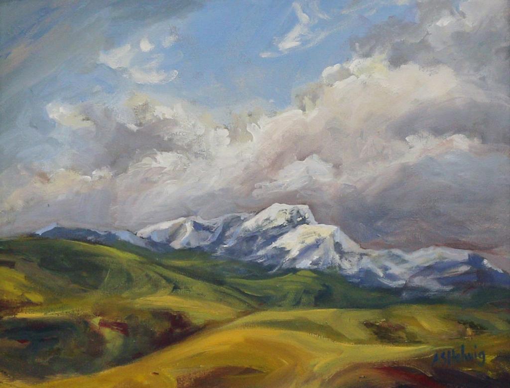 Alice S. Helwig (1962) - Stormy Mountain Landscape