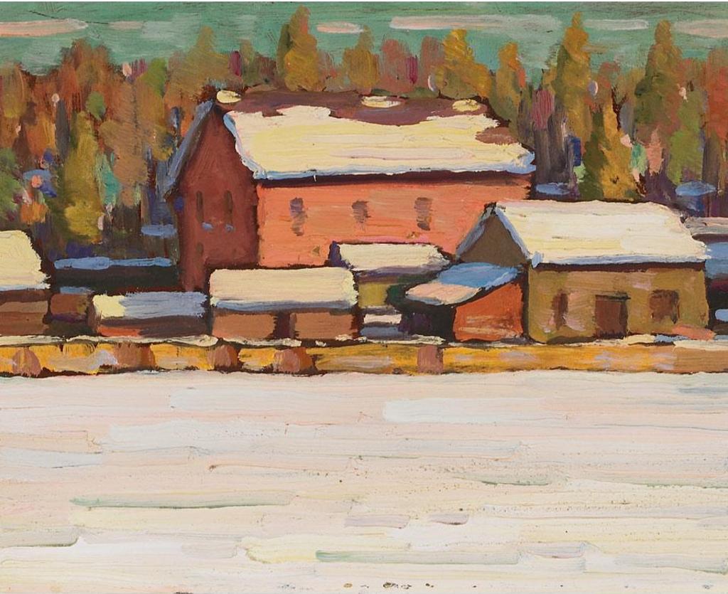 Frederick Nicholas Loveroff (1894-1960) - Farm Buildings-Winter
