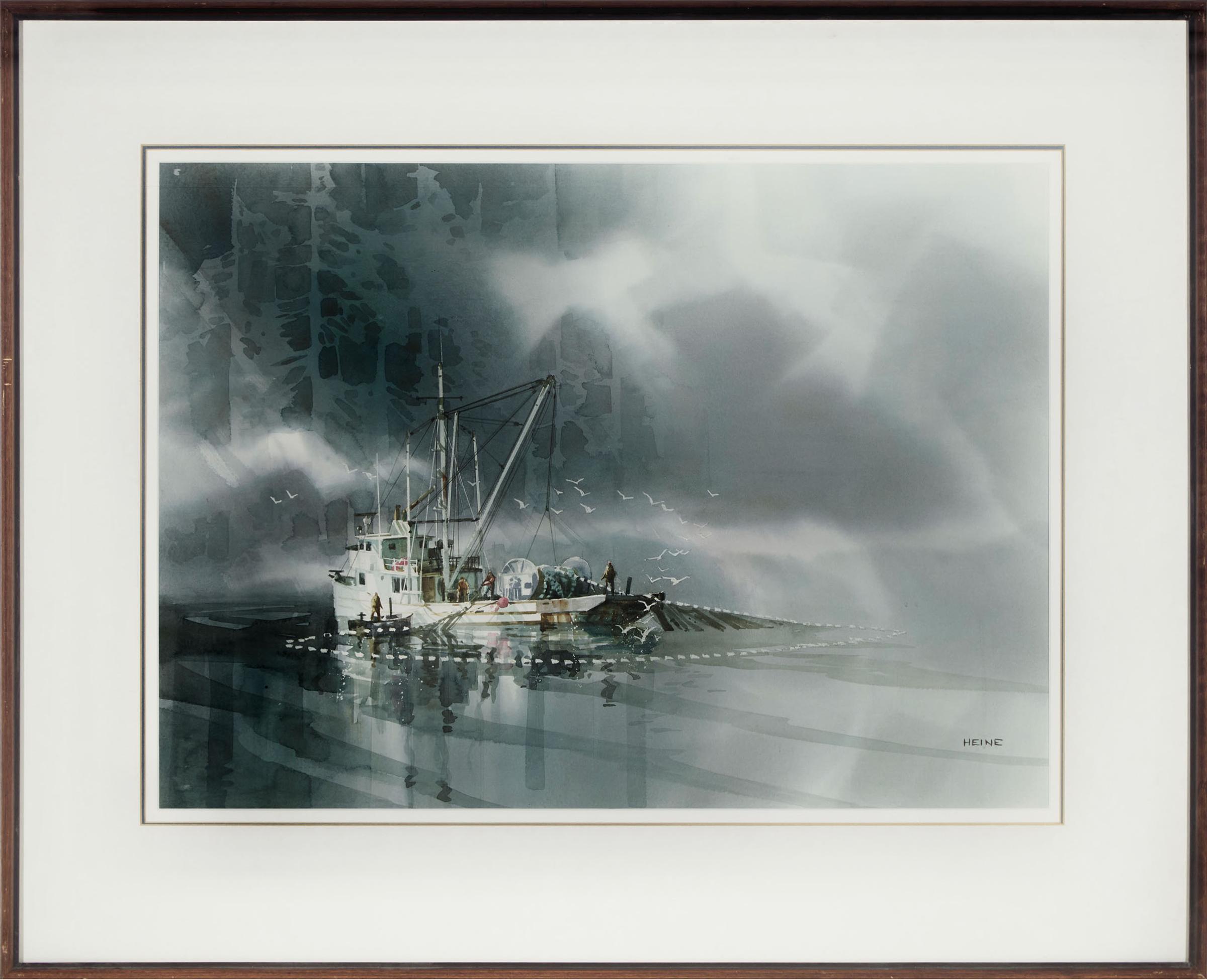 Harry Heine (1924-2004) - With Mist Engarlanded, Nanoose Bay, Vancouver Island, British Columbia