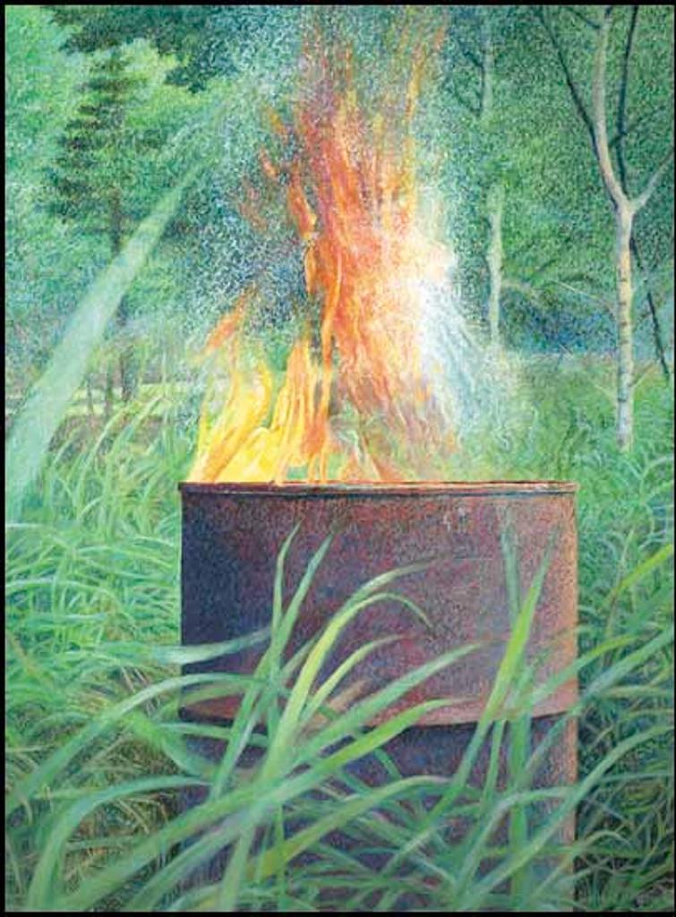 Mary Frances West Pratt (1935-2018) - Summer Fire