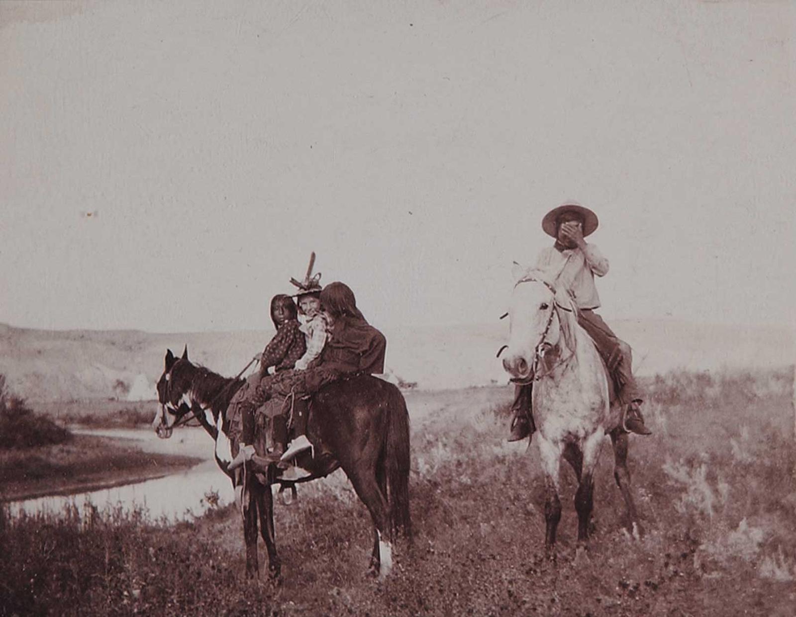 Indian School - Untitled - Children on Horseback