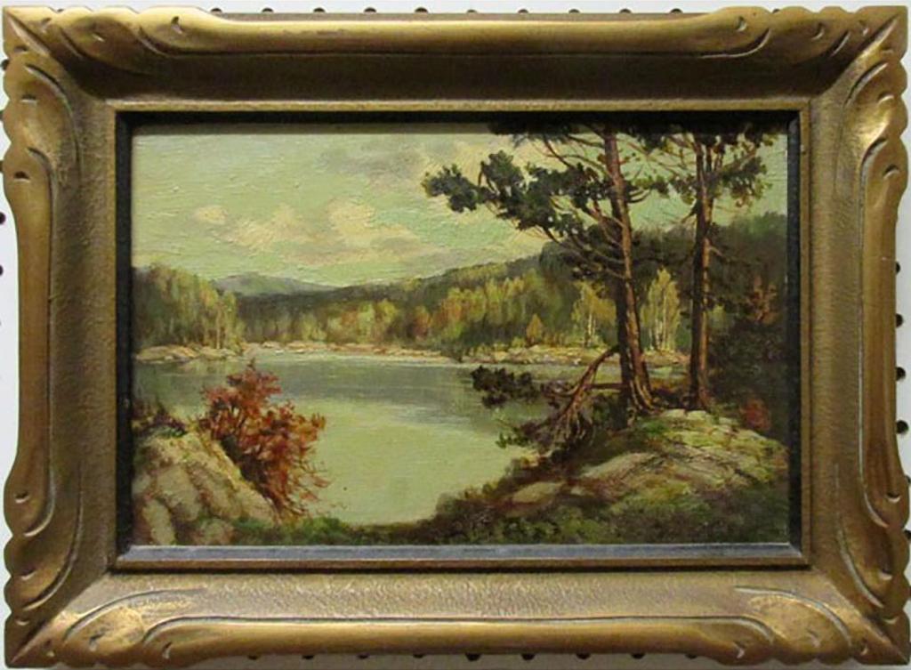 Otto Planding (1887-1964) - Fall Lake Scene