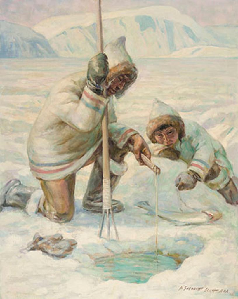 Adam Sherriff Scott (1887-1980) - Nanook & Son, Baffin Island