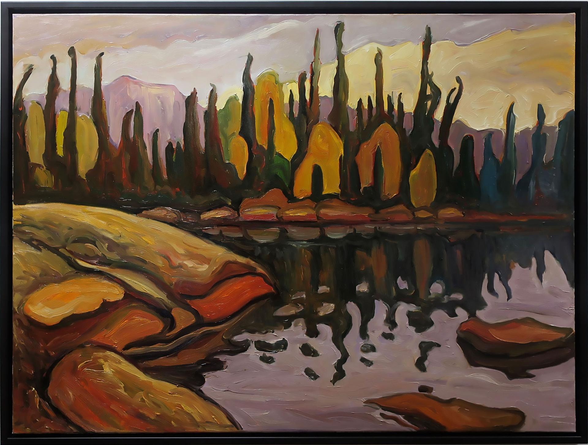 Serge Deherian (1955) - Shimmering Water, Algonquin Park