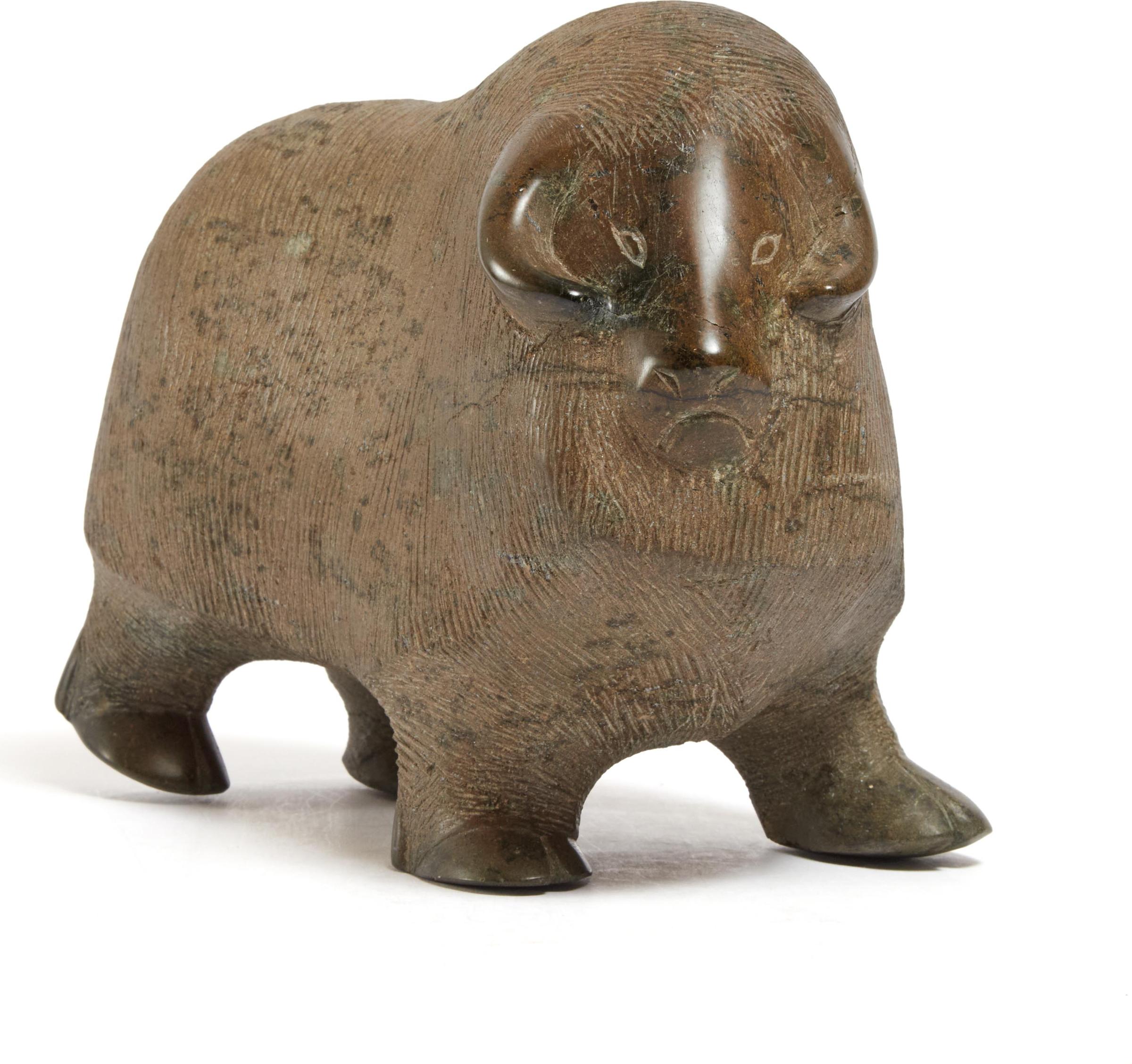 Paulassie Pootoogook (1927-2006) - MUSK OX, CA. 1975
