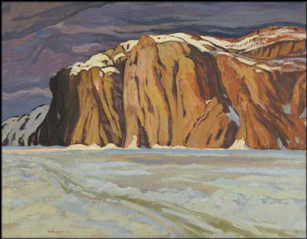 Alexander Young (A. Y.) Jackson (1882-1974) - Mazinaw Lake, March, Bon Echo