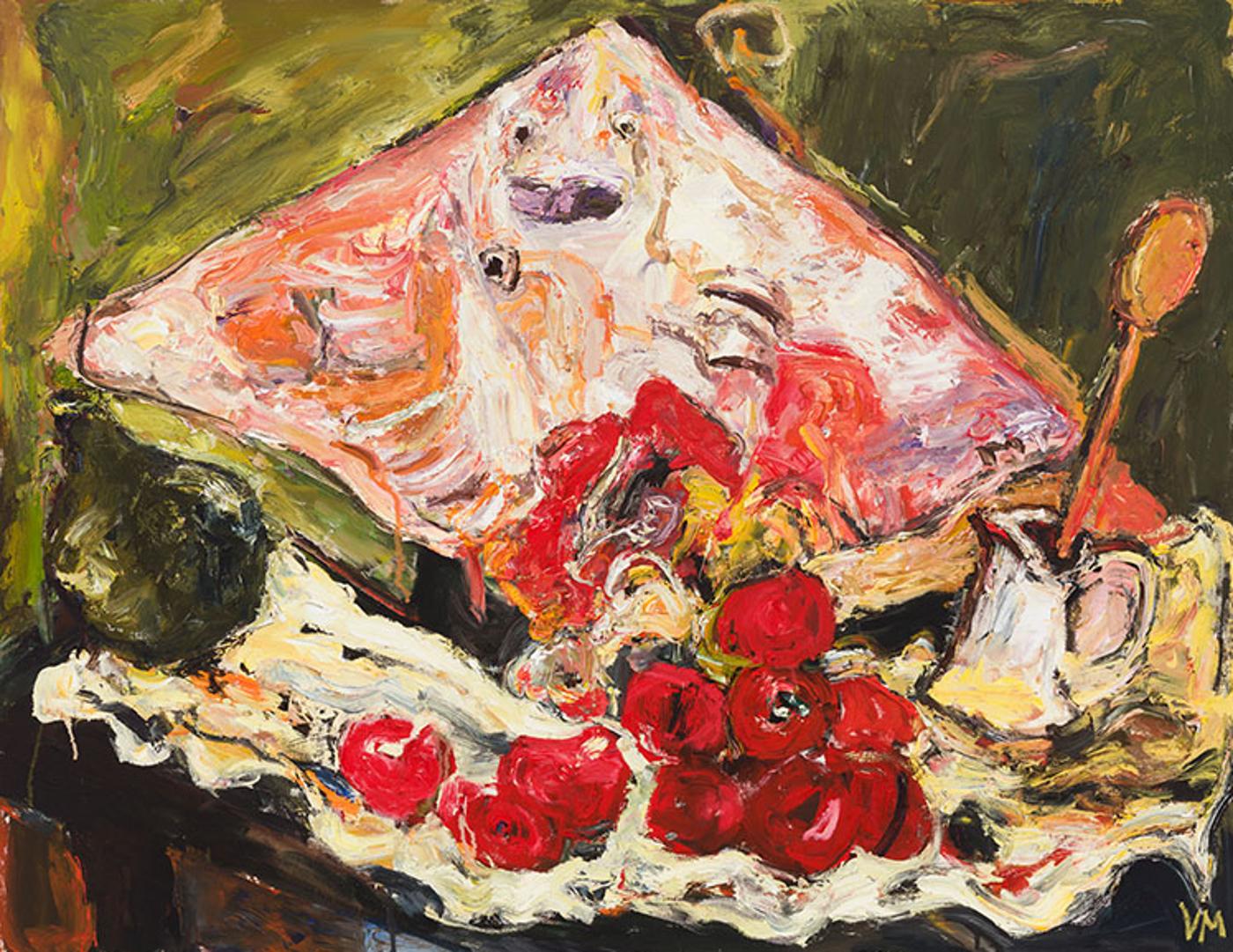 Vicky Marshall (1952) - Still Life with Ray Fish (After Soutine)