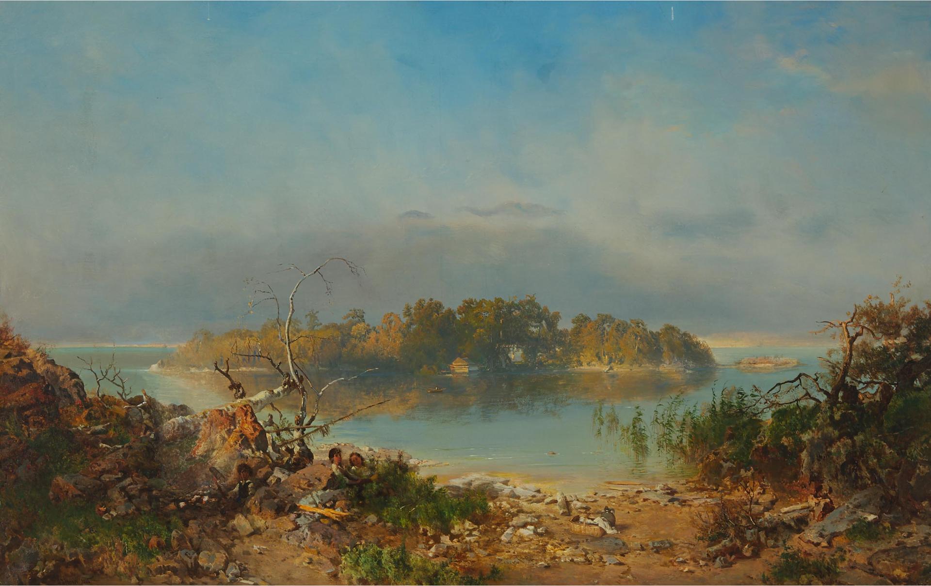 Otto Rheinhold Jacobi (1812-1901) - Island In The St. Lawrence, 1860