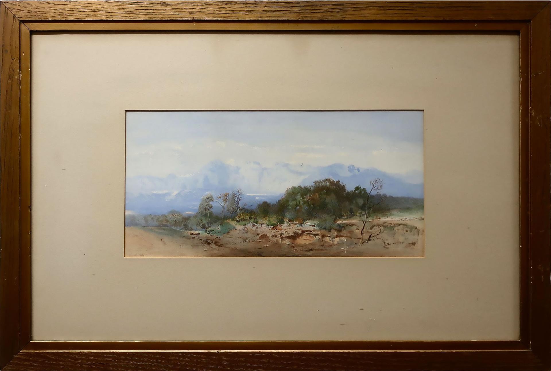 Otto Rheinhold Jacobi (1812-1901) - Landscape With Distant Mountains
