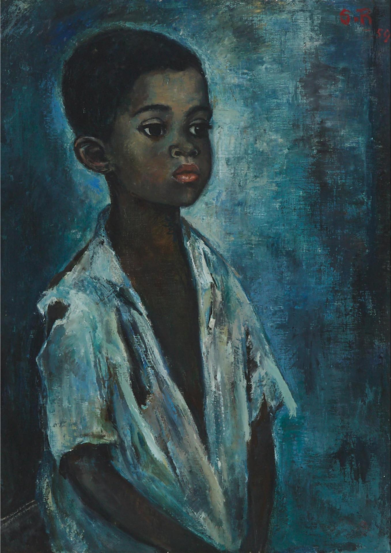 Joan Souter-Robertson (1903-1994) - Portrait Of Young Boy, 1959