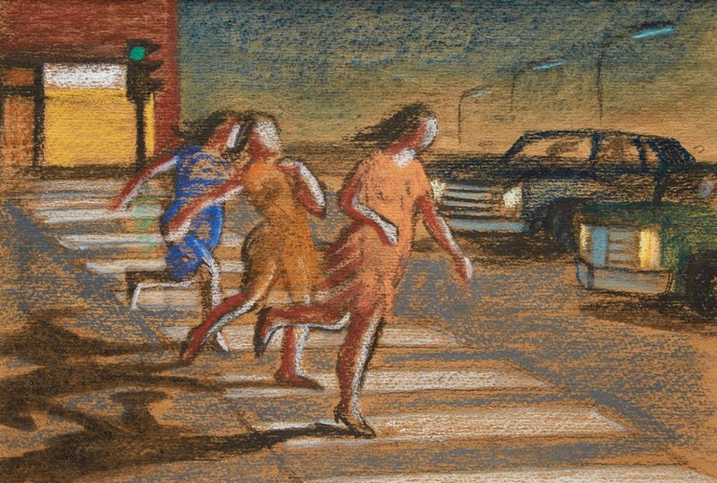 Philip Henry Howard Surrey (1910-1990) - Three Girls Running