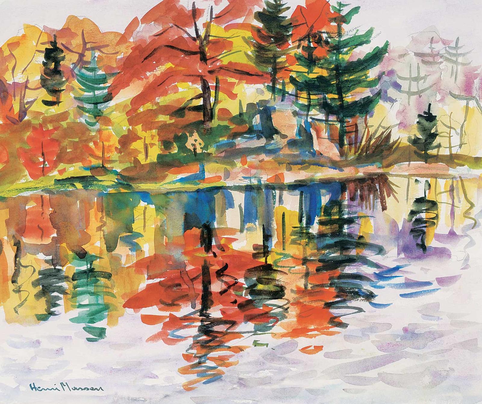 Henri Leopold Masson (1907-1996) - Untitled - Autumn Reflections