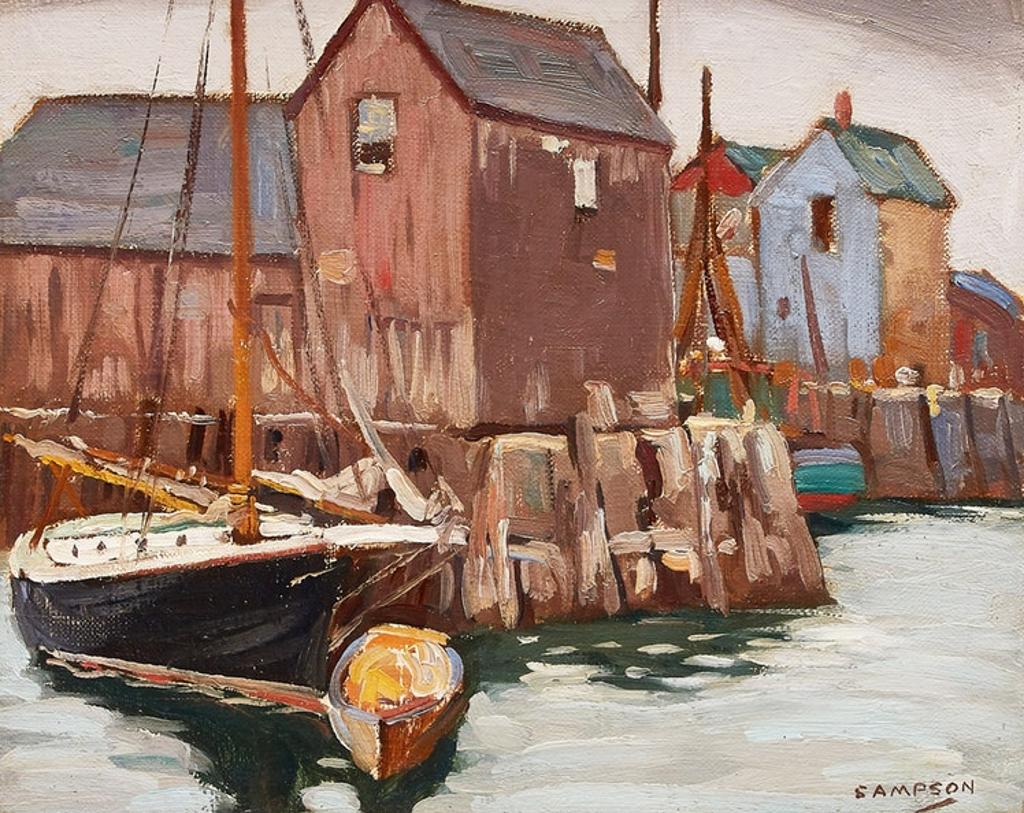 Joseph Ernest Sampson (1887-1946) - Dock Scene