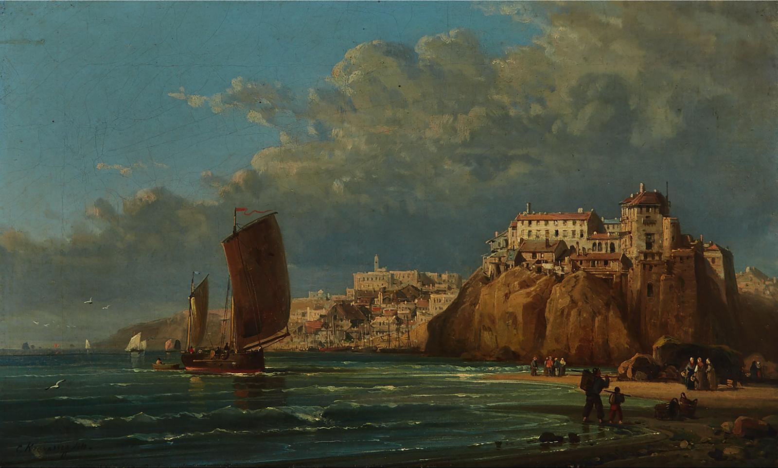 Charles Euphrasie Kuwasseg Jnr (1838-1904) - The Brittany Coast
