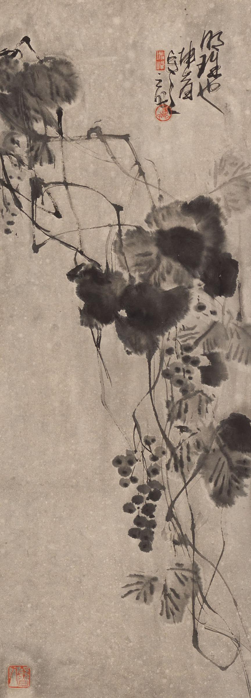 Kunfeng Lu (1934-2018) - Grapes and Leaves