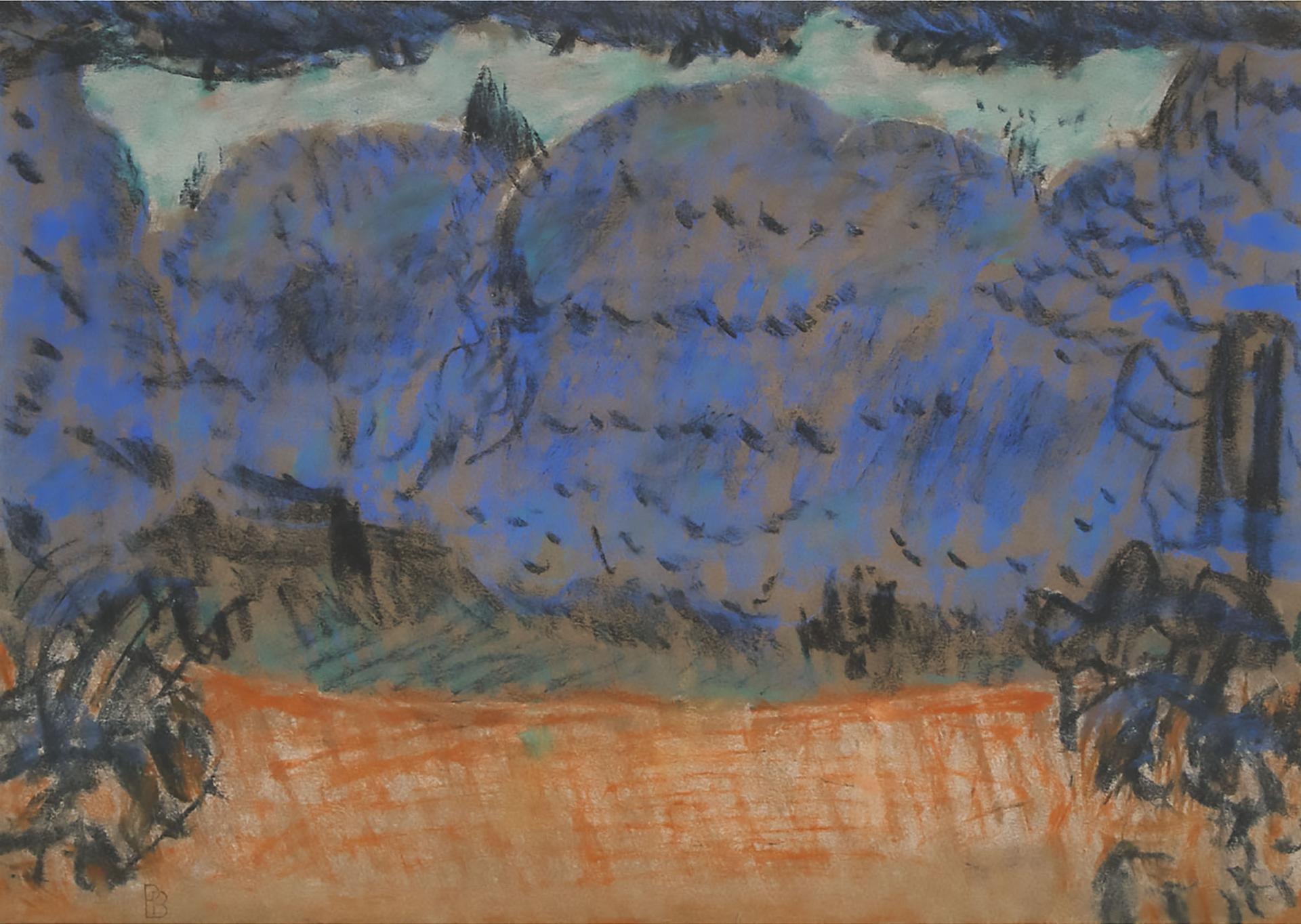 Pierre Bonnard (1867-1947) - Paysage Harmonie Bleue Et Orange (Decor Pour Jeux), Ca. 1920-1925