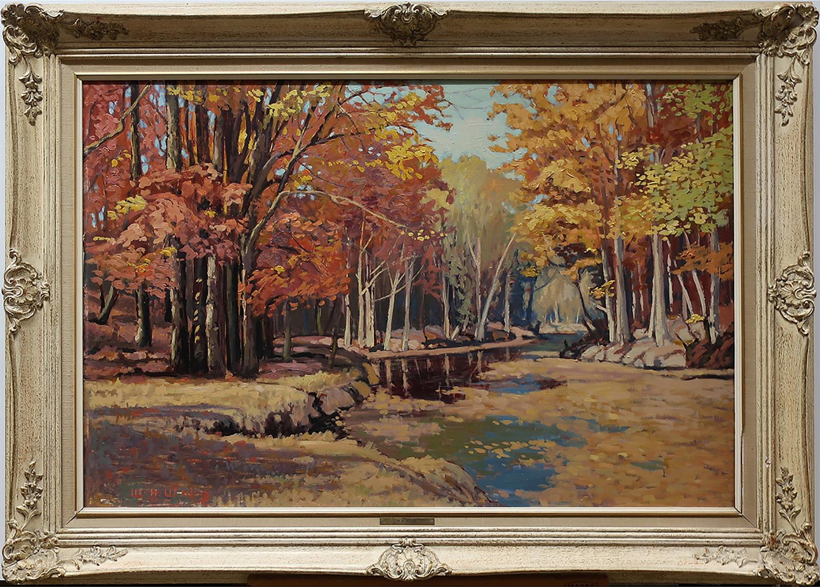 William Harris Willis - Autumn Muskoka On The Moon River