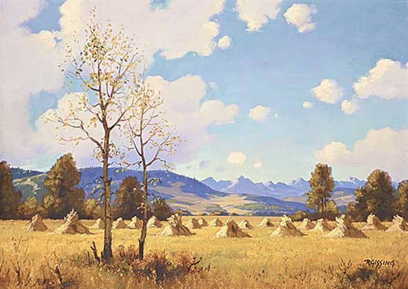 Roland Gissing (1895-1967) - Harvest Bow Valley